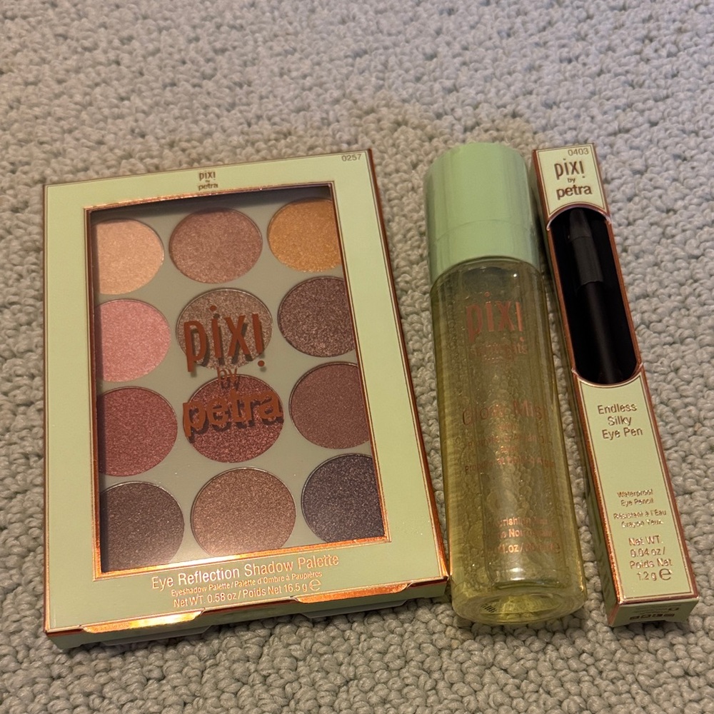 Pixi Beauty Eye Reflection Shadow Palette and Endless Silky Eye Pen & Glow Mist
